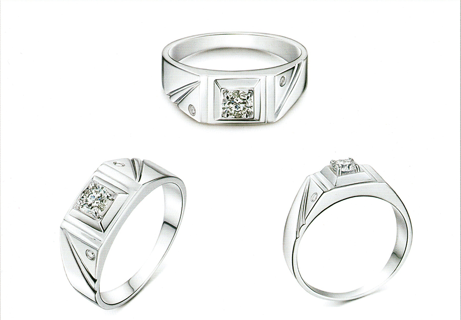แบบตัวอย่างแหวนชายเพชรแท้ทองคำแท้แหวนชูแหวนแต่งงานแหวนคู่2072