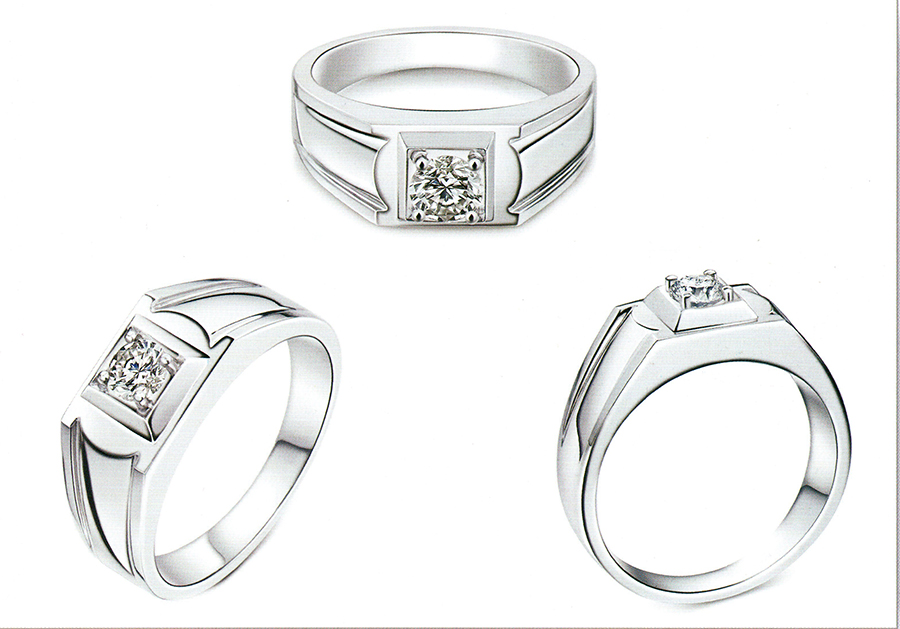แบบตัวอย่างแหวนชายเพชรแท้ทองคำแท้แหวนชูแหวนแต่งงานแหวนคู่2092
