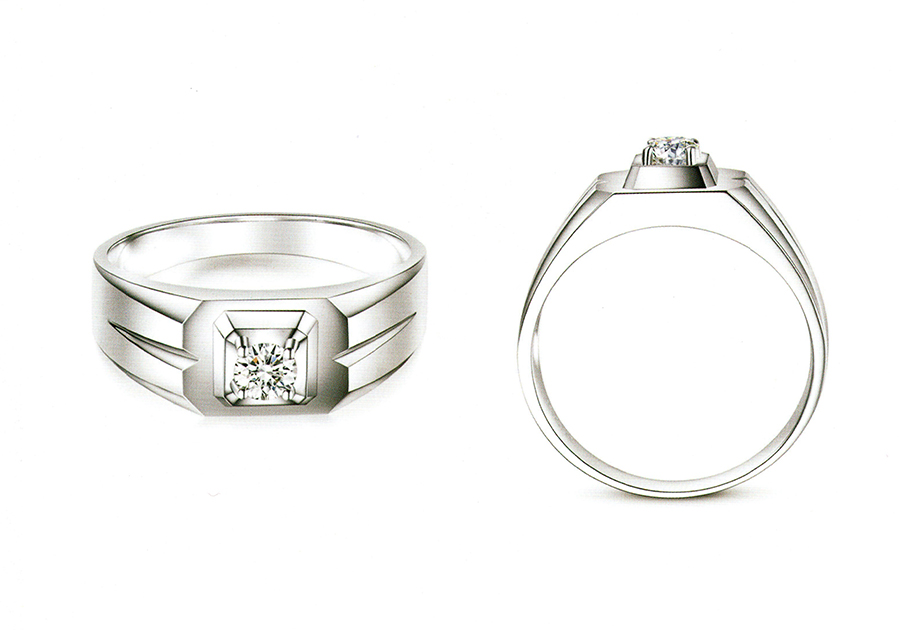 แบบตัวอย่างแหวนชายเพชรแท้ทองคำแท้แหวนชูแหวนแต่งงานแหวนคู่2141